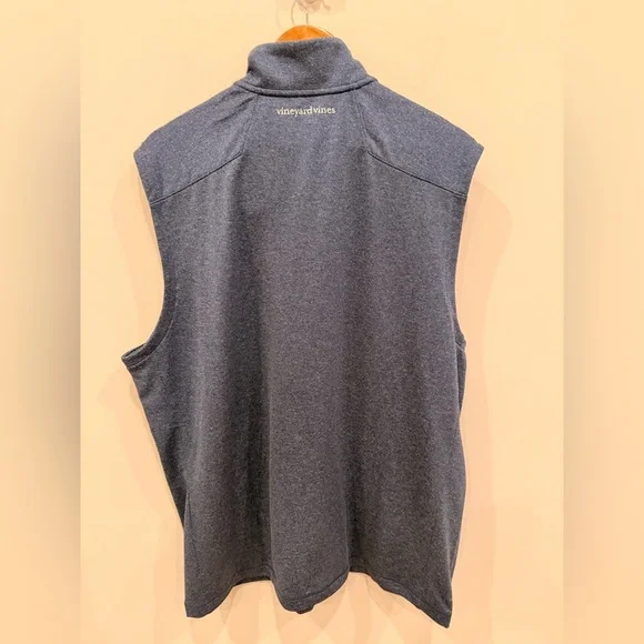 Vineyard Vines Performance Vest Blue Full Zip Sleeveless Mens XL NWT
